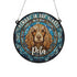 Cocker Spaniel Chocolate Memorial Stained Glass Effect Suncatcher